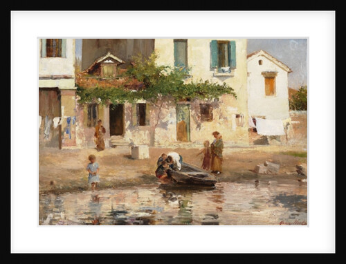 Figures by the Water's Edge by Henry Woods