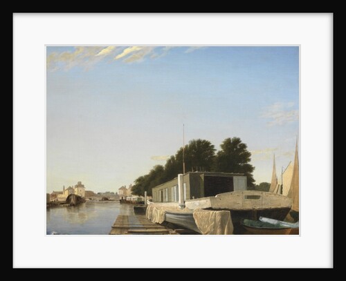 Barges at a Mooring by Scandinavian School