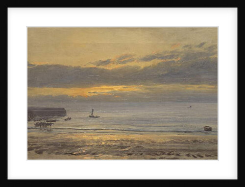 Before Sunrise, Scarborough - Low Water, 1878 by Henry Moore