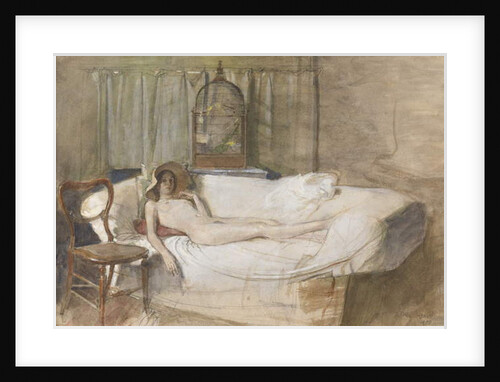 Nude on a Sofa, 1980 by John Ward