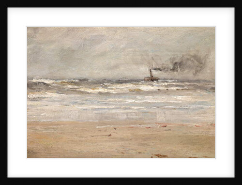 A Steamer in Dirty Weather by Ernst Dade