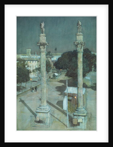 Moonlight - Alameda de Hércules, Seville by Albert Moulton Foweraker