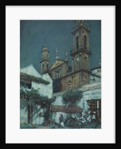 Moonlight - a Garden in Seville by Albert Moulton Foweraker