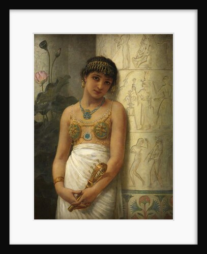 An Egyptian Girl with a Sistrum, 1886 by Edwin Longsden Long