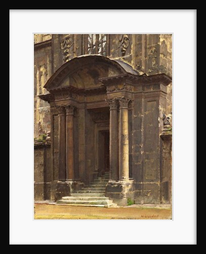 The Porch of the Old Ashmolean, Oxford by William Logsdail