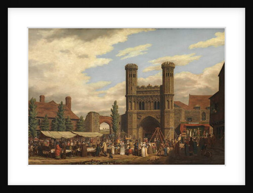 Fair on Lady Wootton's Green, before the gate of St Augustine's Monastery, Canterbury by William Findlater