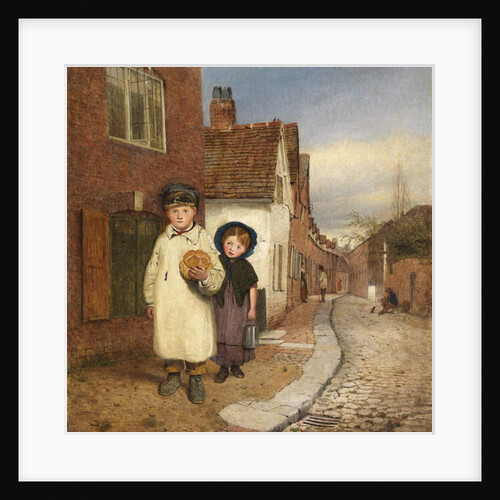 A View of Frog Lane by Benjamin Williams Leader