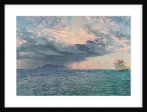 The South Bishop Rock, Anticipations of a Wild Night, 1872 by John Brett