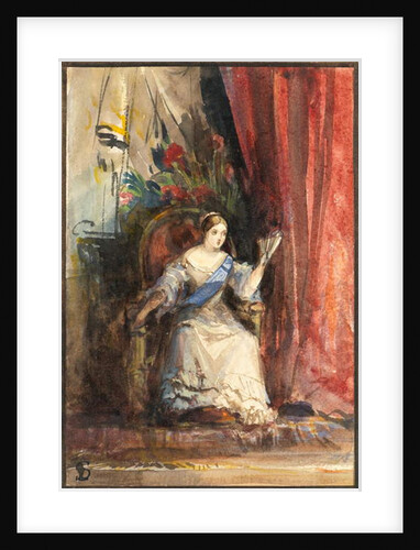 Queen Victoria at Court, 1838 by Louisa Anne Marchioness of Waterford