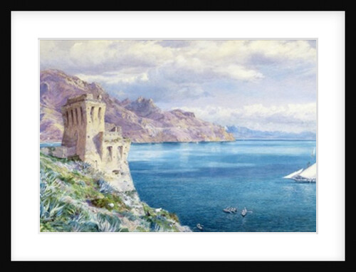 The Old Watch Tower overlooking the Bay of Salerno, c.1861 by Frederick Townsend