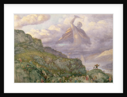 The God Thor Chasing the Dwarfs, 1878 by Richard Doyle