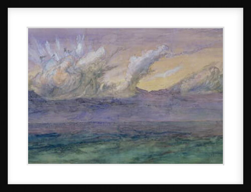 A July Thunder Cloud, Val d'Aosta, 1858 by John Ruskin