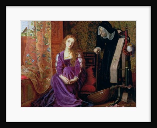 The Pained Heart, or 'Sigh No More, Ladies', 1868 by Arthur Hughes