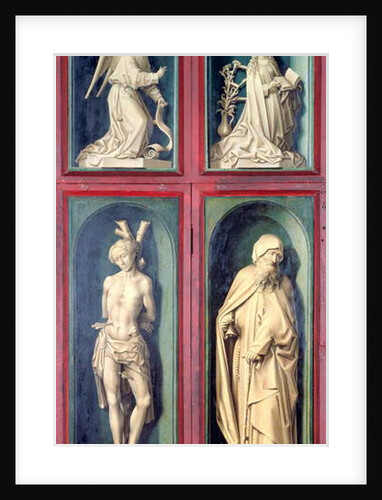 The Annunciation, St. Sebastian and St. Anthony the Great by Rogier van der Weyden