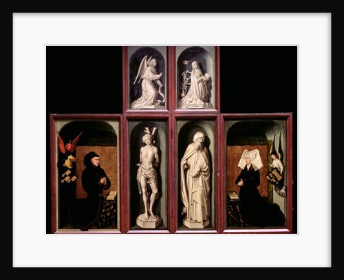 The Last Judgement when closed by Rogier van der Weyden