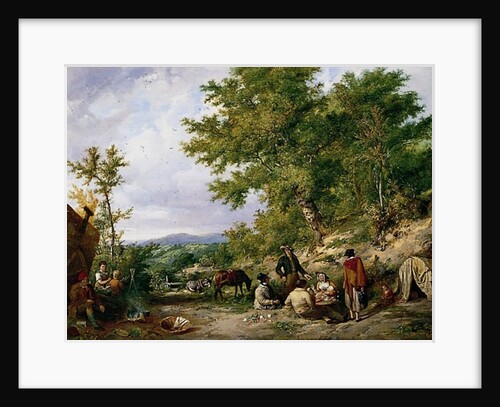 Country Lane with Gypsies by Thomas Sidney Cooper