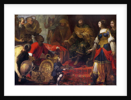 King Solomon and the Queen of Sheba by Claude Vignon