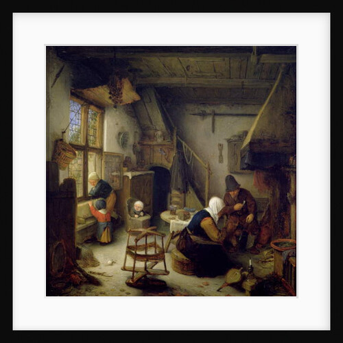 A Peasant Family at Home, 1661 by Adriaen Jansz. van Ostade