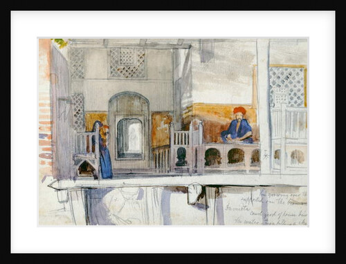 Courtyard of a House in Damietta Built over Water by William Holman Hunt