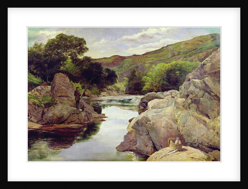 Glenfinlas with Millais Fishing, 1853 by William Henry Millais
