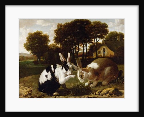 Two Rabbits in a Landscape, c.1650 by Haarlem School