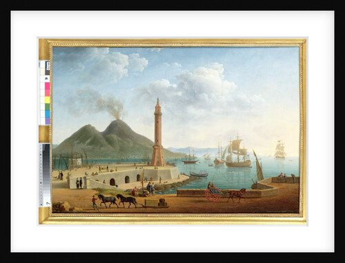 View of Vesuvius from the Harbour of Naples, 1791 by Pierre Joseph Petit