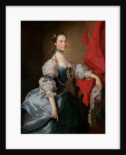 Portrait of a Lady in a Blue Gown by Thomas Hudson