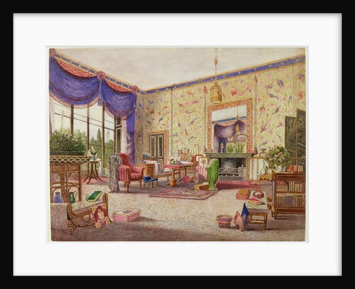 The Chinese Drawing Room, Middleton Park, Oxfordshire, 1839 by William Alfred Delamotte