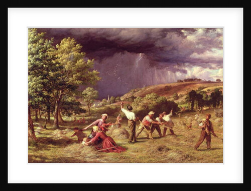 A Thunder Shower, 1859 by James Thomas Linnell
