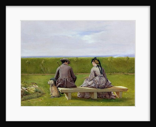 The Bench by the Sea by Eyre Crowe