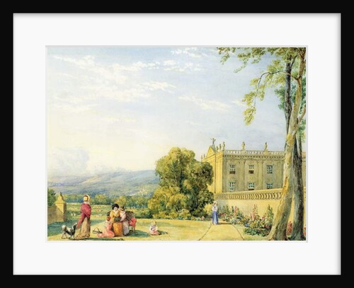 View of Chatsworth, Derbyshire, c.1820 by Frances Elizabeth Swinburne
