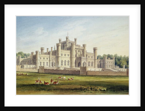 North East View of Lowther Castle, Westmoreland, Seat of the Earl of Lonsdale, 1814 by John Buckler