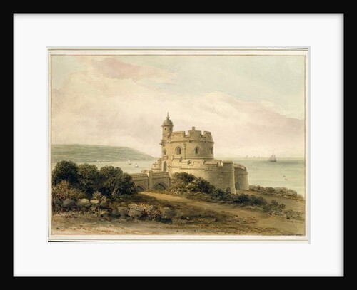 St. Mawes Castle, Cornwall, 1821 by John Chessell Buckler