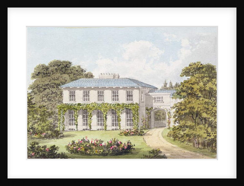 Design for the South Front of a House on Clapham Common for William Holme by Humphry Repton