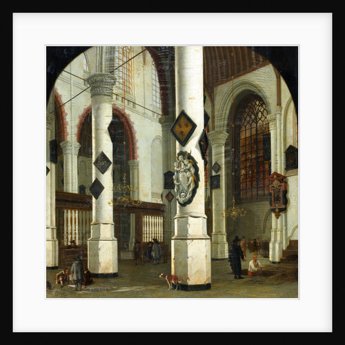 Interior of the Oude Kerk at Delft, 1660-75 by Hendrik Cornelisz. van Vliet