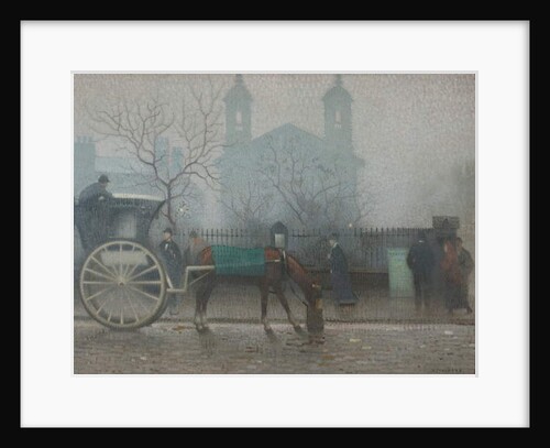 Hansom Cab at All Saints, 1910 by Adolphe Valette