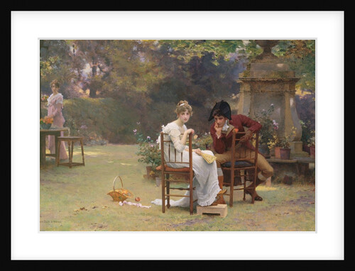 Two's Company, Three's None, c.1892 by Marcus Stone