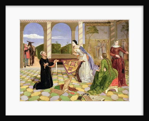 Berengaria's alarm for the safety of her husband, Richard Coeur de Lion, 1850 by Charles Alston Collins