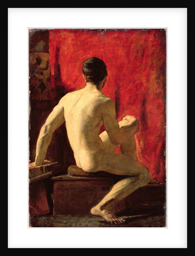 Seated Male Model by William Etty