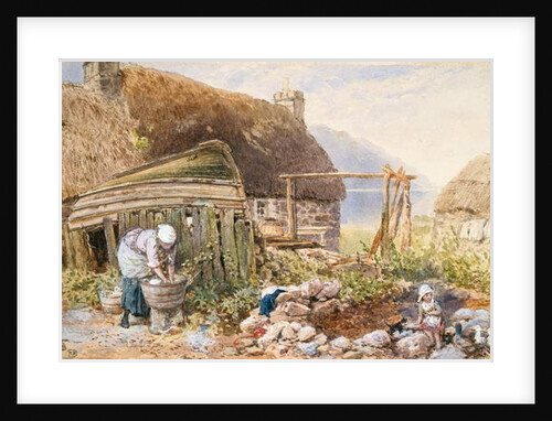 Washing Day at Balmarcara, c.1860 by Myles Birket Foster