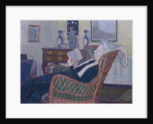 Interior with Artist's Mother 1917-18 by Harold Gilman