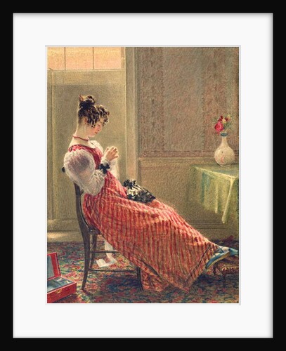 Lady Sewing, c.1830 by William Henry Hunt