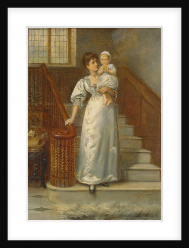 On the Staircase by George Goodwin Kilburne