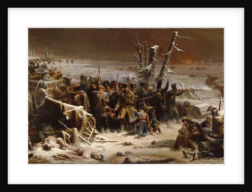 Marshal Ney Supporting the Rear Guard During the Retreat from Moscow, 1856 by Adolphe Yvon