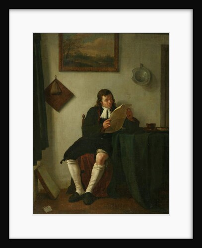Interior with a Man Reading, 1784 or 1789 by Jan the Younger Ekels