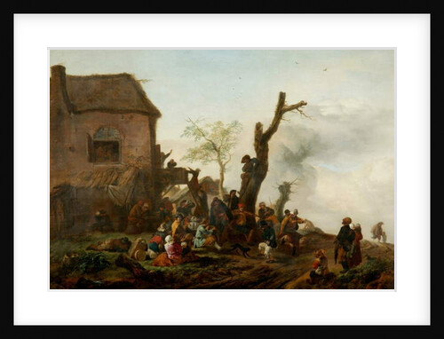 Merry Company Before an Inn, 1646 by Philips Wouwermans or Wouwerman