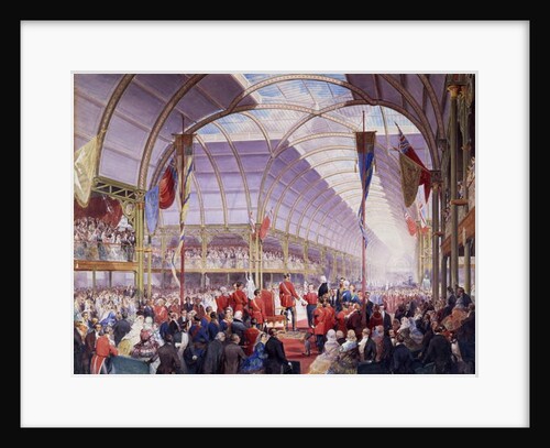 Sir Thomas Fairbairn handing over the address to the Prince Consort at the Art Treasures Exhibition, Manchester, May 1857 by Louis Haghe