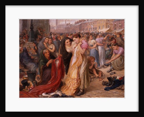 Factory Girls at the Old Clothes Fair, Knott Mill, 1875 by Frederic James Shields