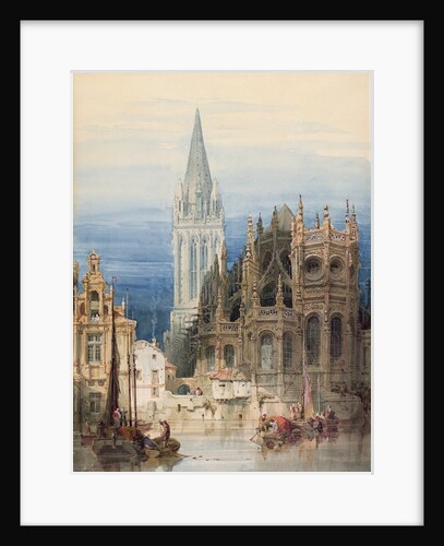 St. Pierre, Caen, 1830 by David Roberts