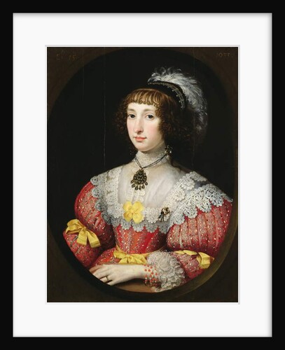 A young Lady with a Plumed Headdress, 1633 by English School